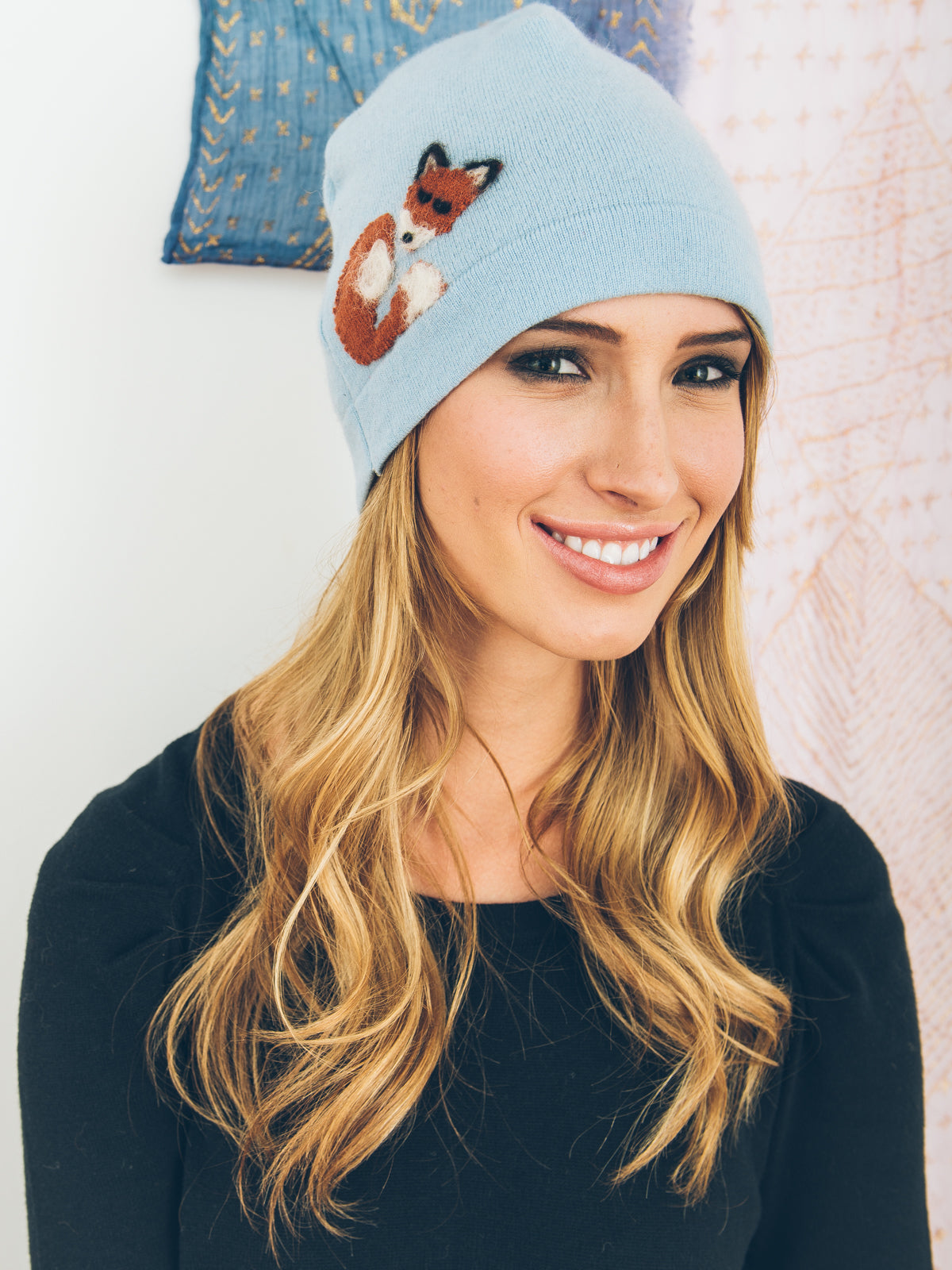 Sleeping Fox Cashmere Hat