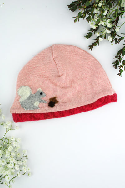 Squirrel Cashmere Hat - Baby