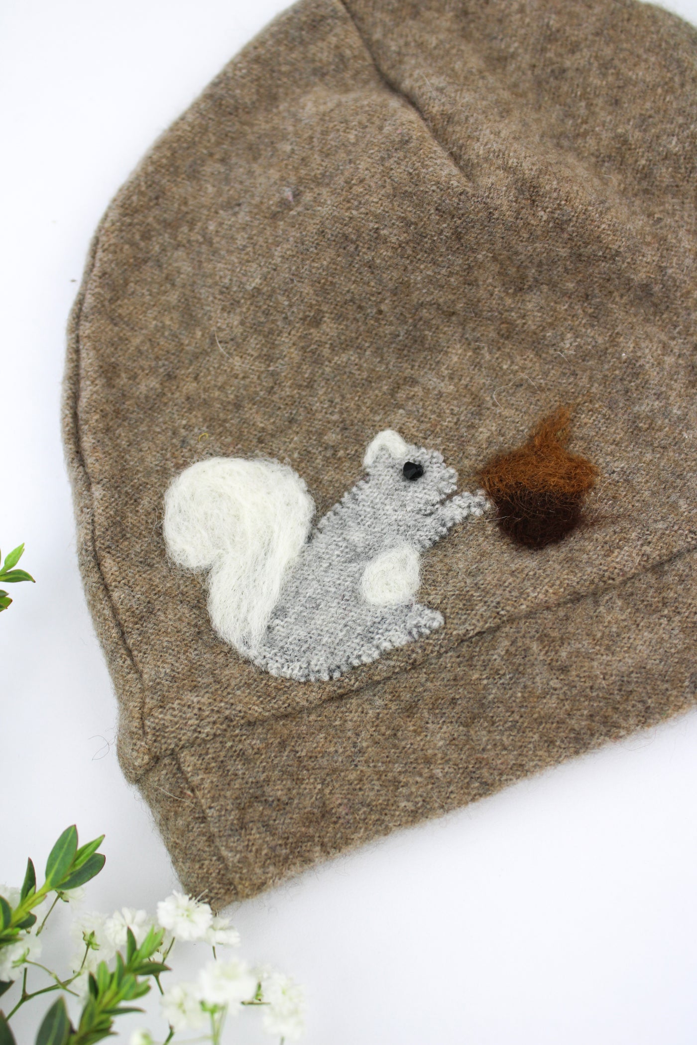 Squirrel Cashmere Hat - Baby