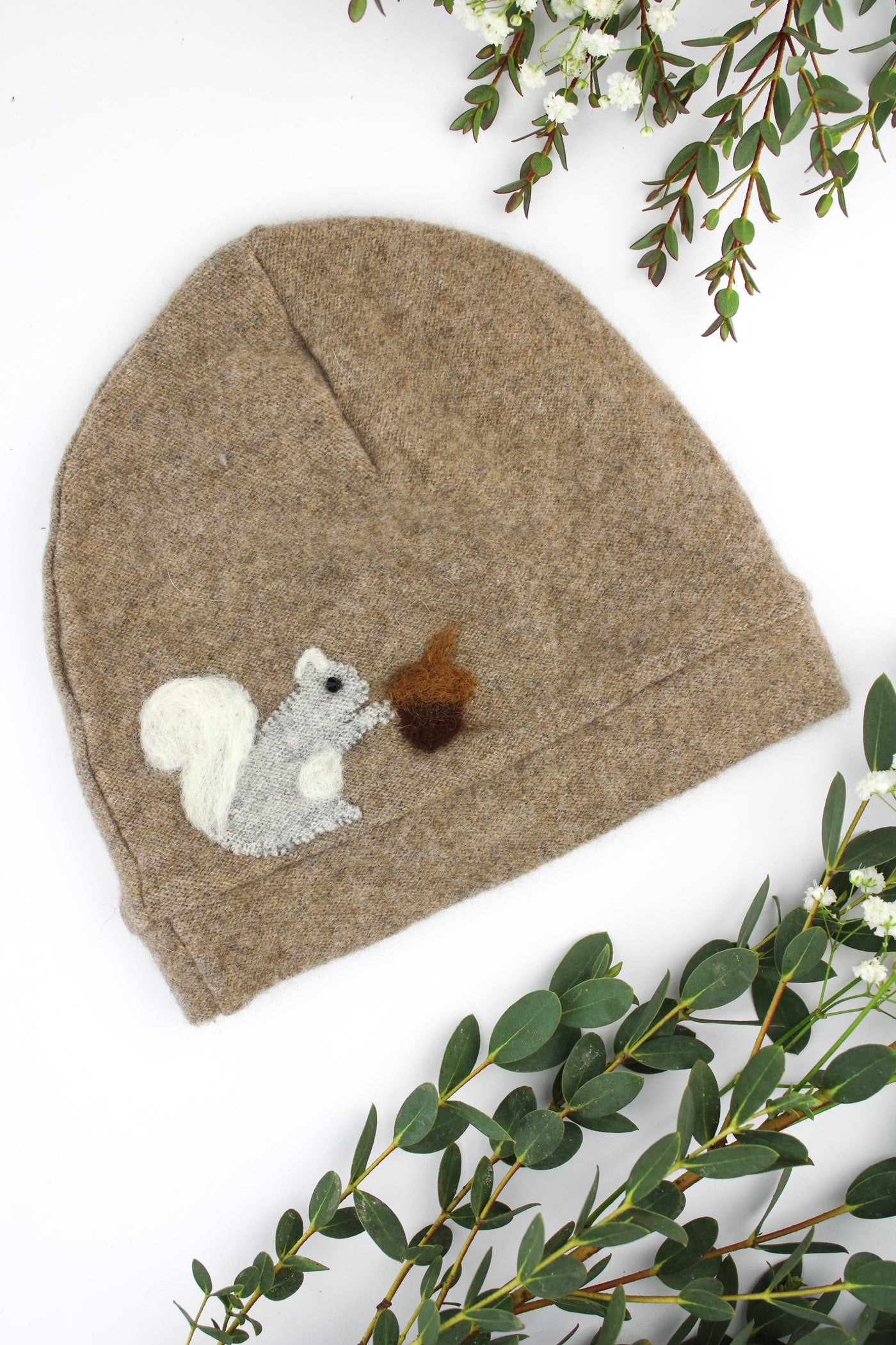 Squirrel Cashmere Hat - Baby