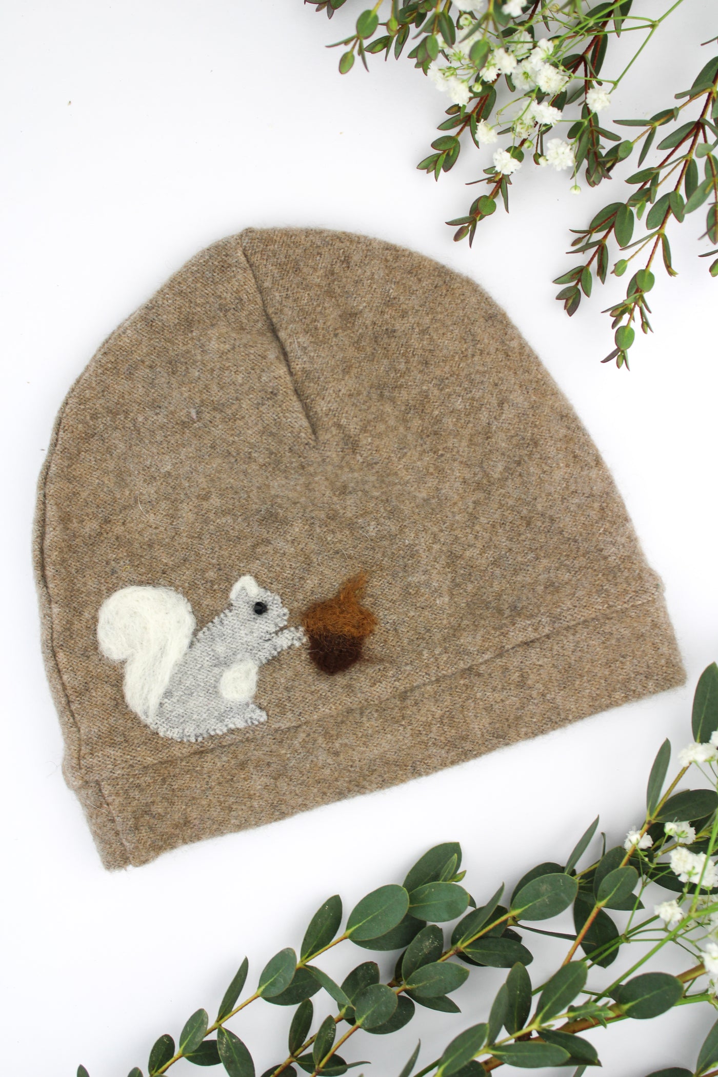 Squirrel Cashmere Hat - Baby