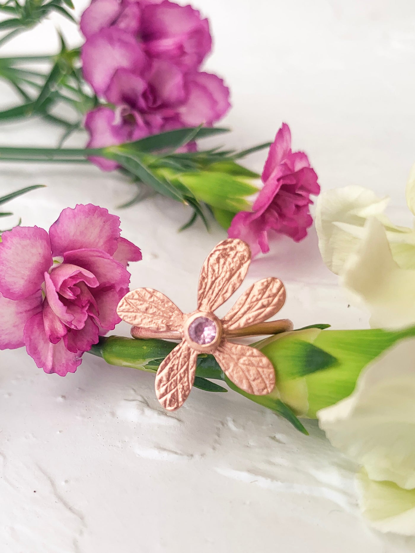 Five Petal Wildflower Ring