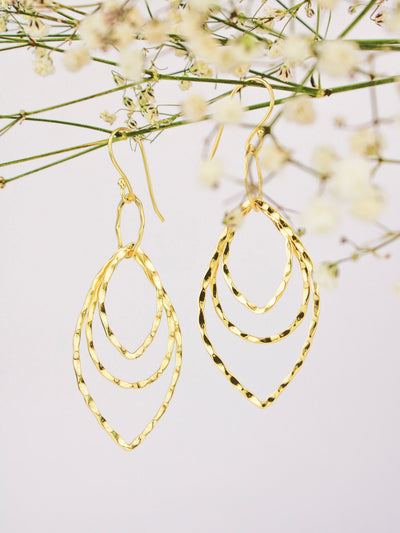 Finn Leaf Drop Earrings