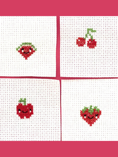 Sew Fruity Mini Cross Stitch Kit in A Matchbox