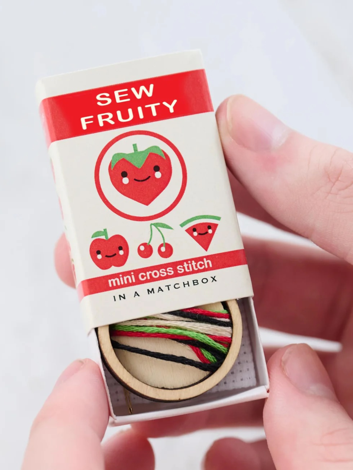 Sew Fruity Mini Cross Stitch Kit in A Matchbox