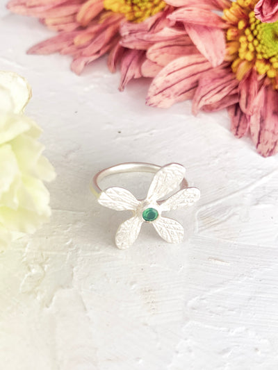 Five Petal Wildflower Ring