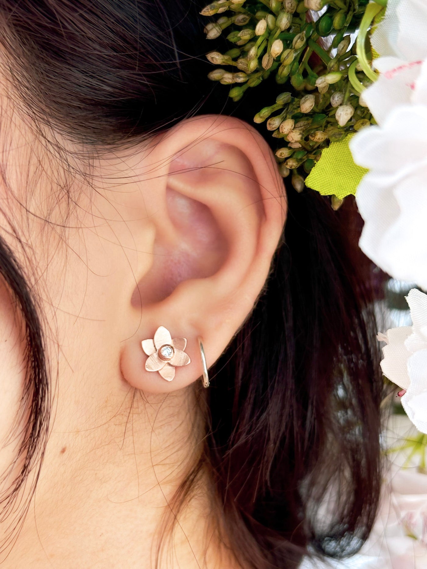 Petite Floral Stud Earrings