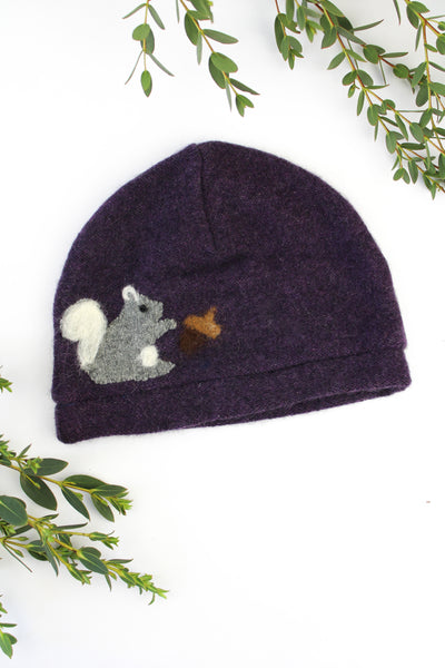 Squirrel Cashmere Hat - Baby