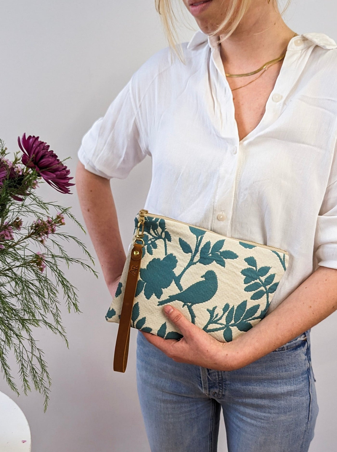 Bird Silhouette Wristlet Purse