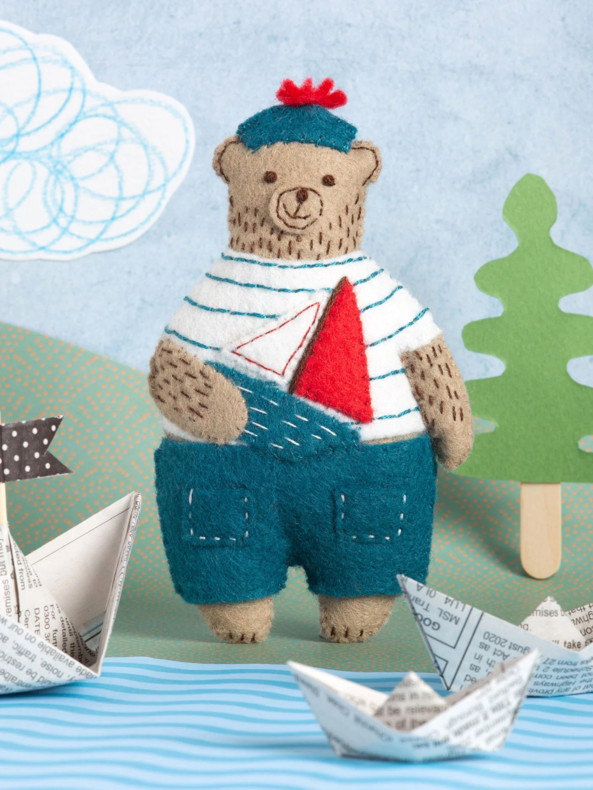 Marcel the Sailor Bear Felt Craft Mini Kit