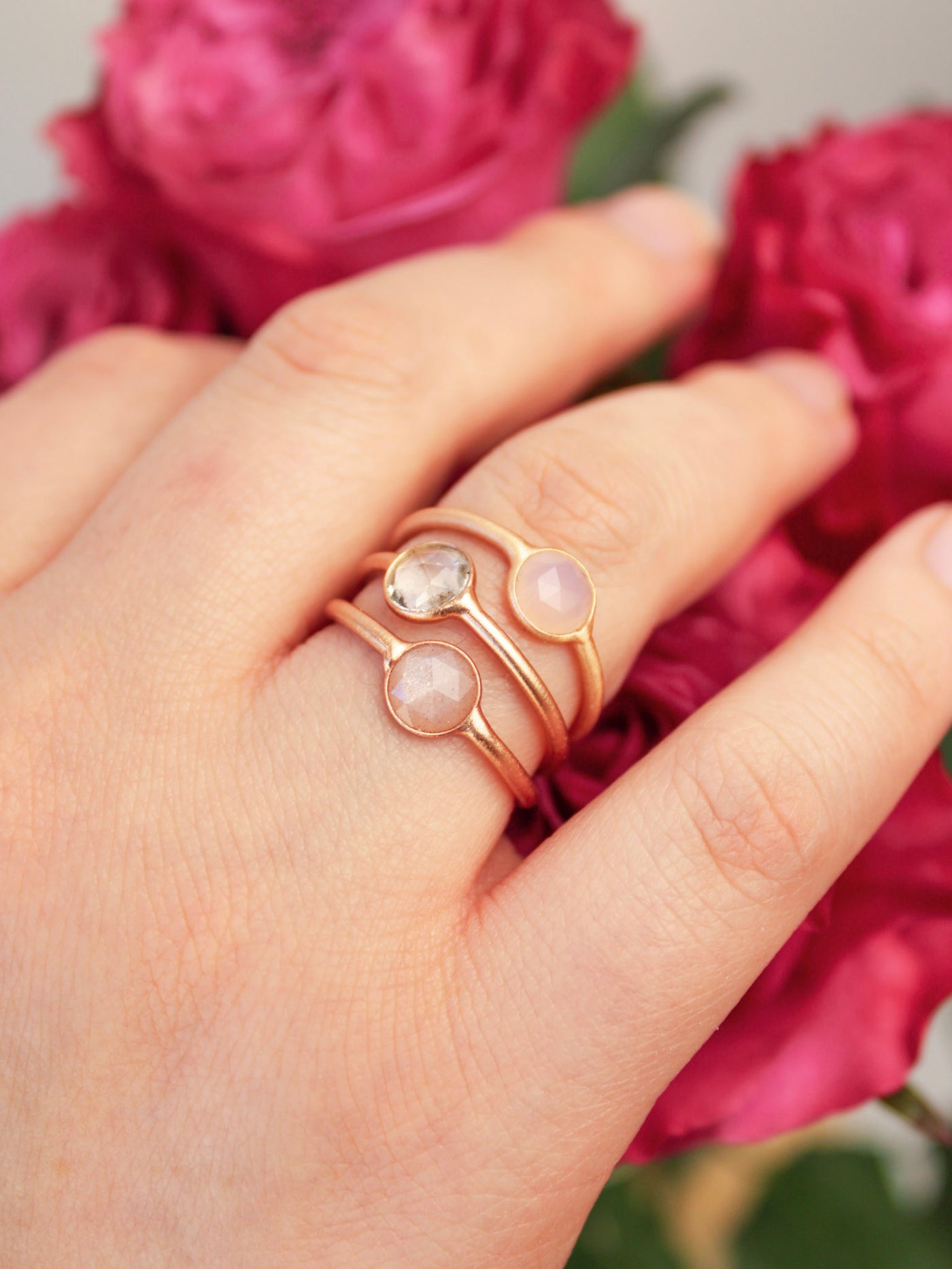 Mini Pebble Ring - Rose Gold