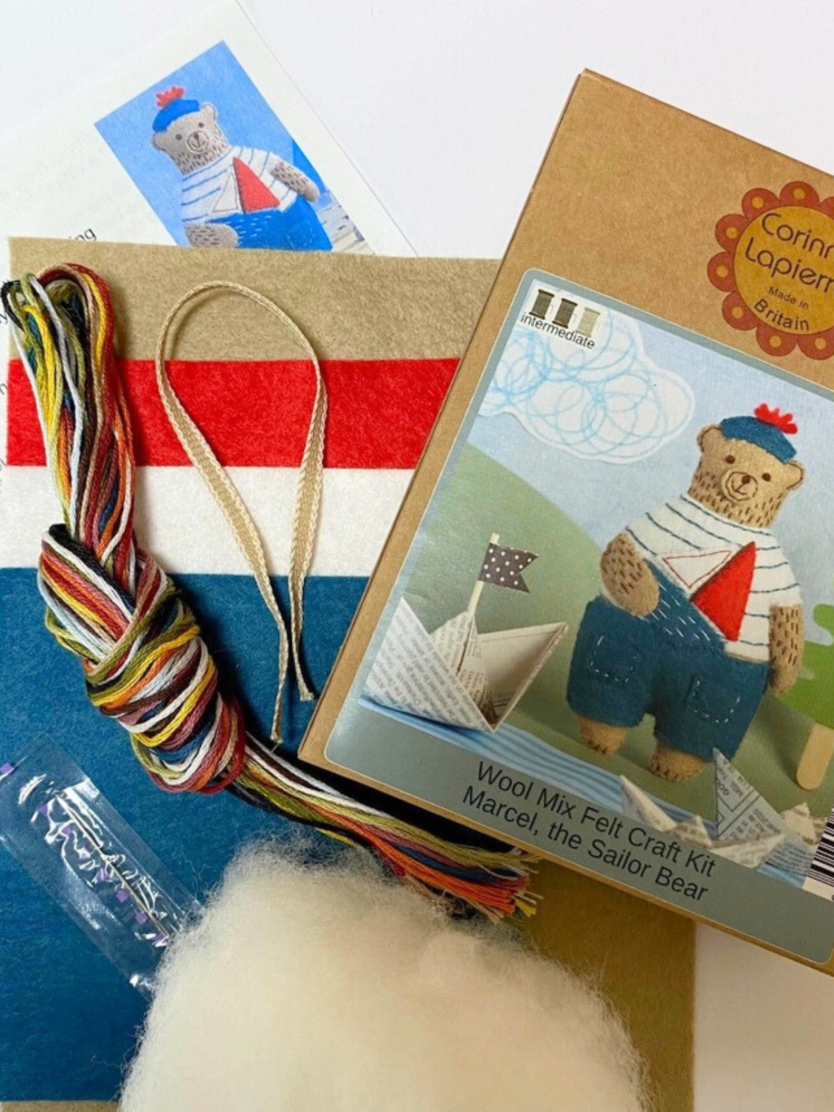 Marcel the Sailor Bear Felt Craft Mini Kit