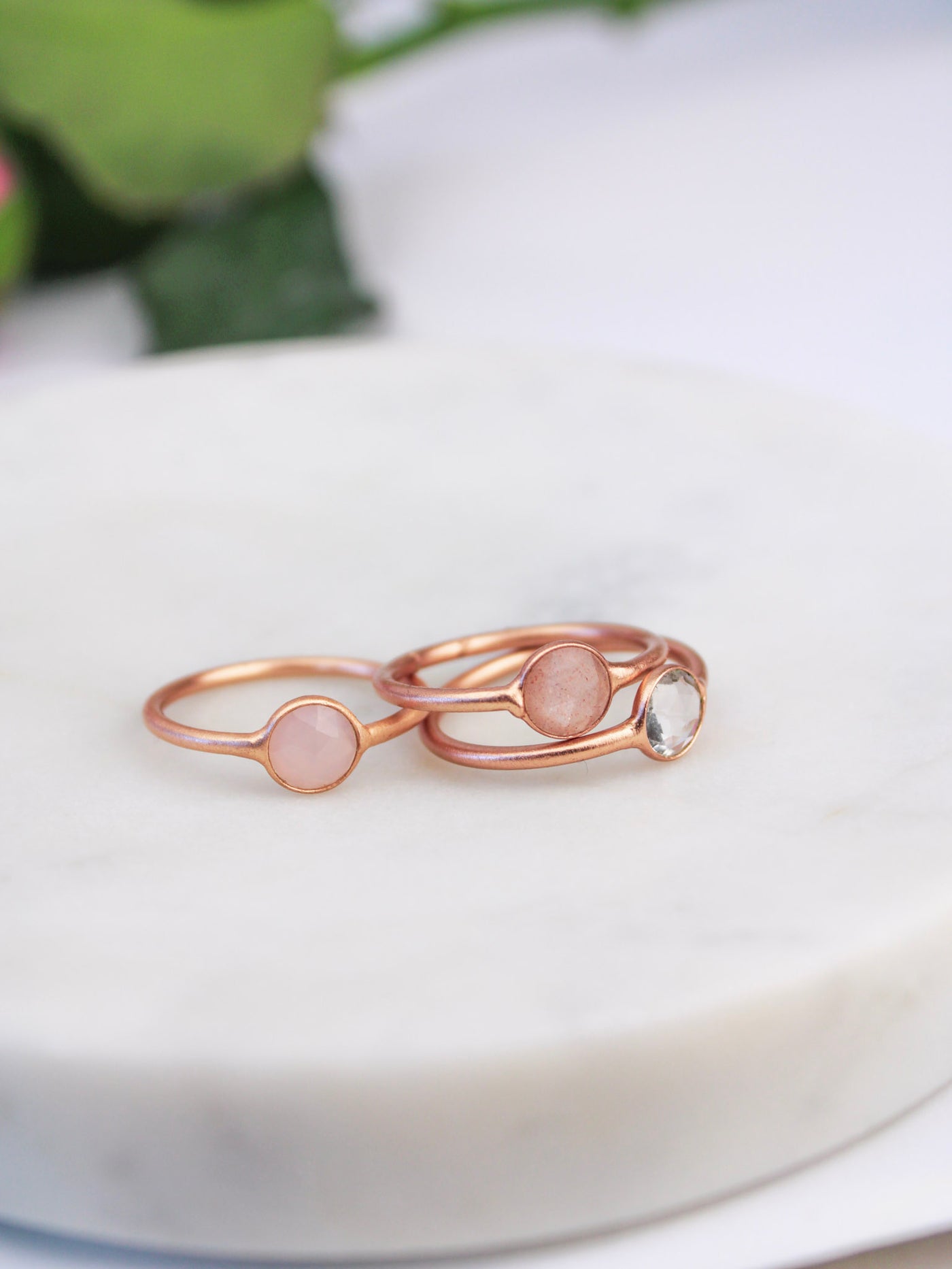 Mini Pebble Ring - Rose Gold