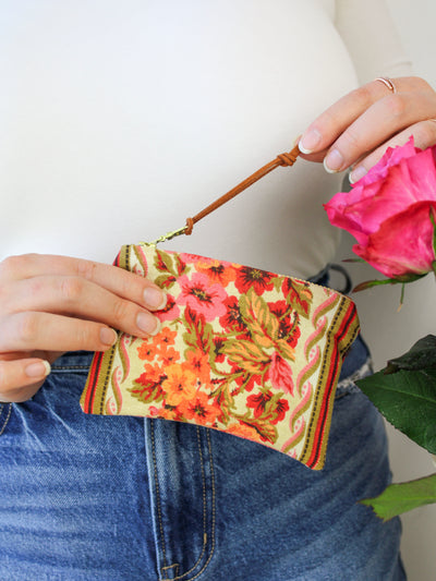 Antique Roses Mini Pouch