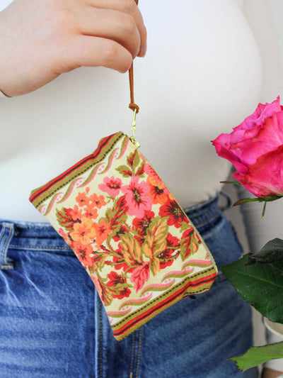 Antique Roses Mini Pouch