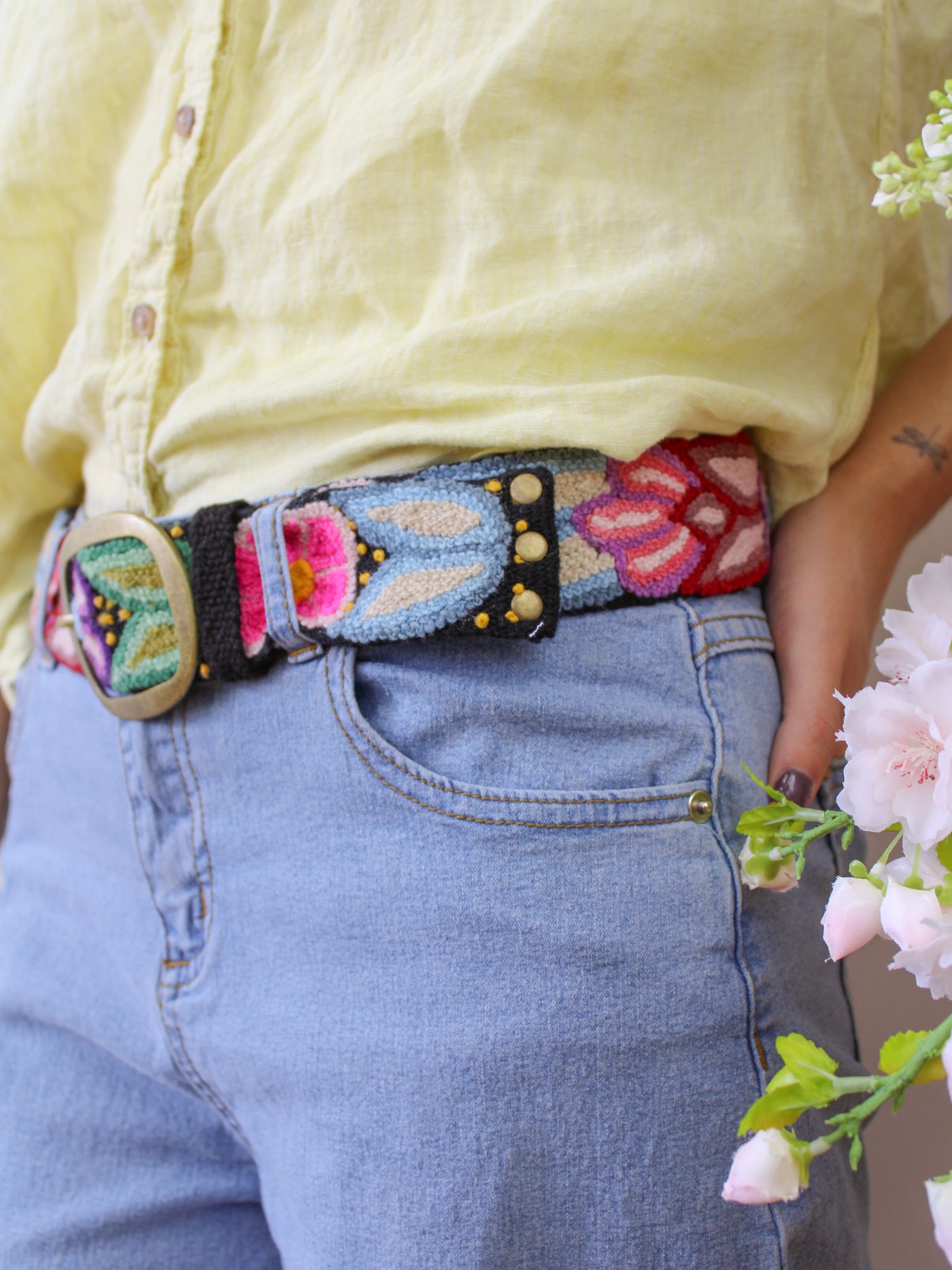 Botanica Embroidered Belt