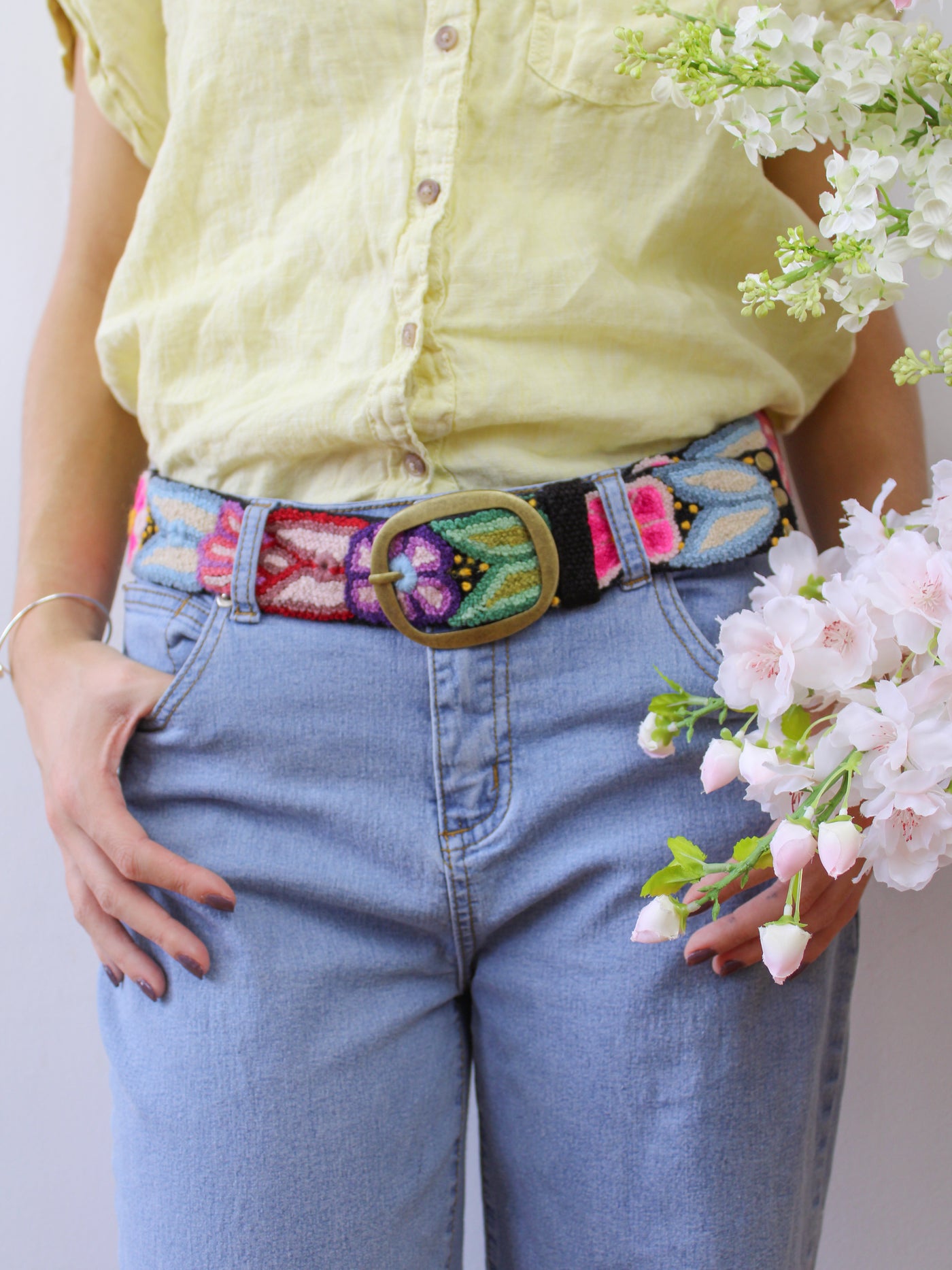 Botanica Embroidered Belt