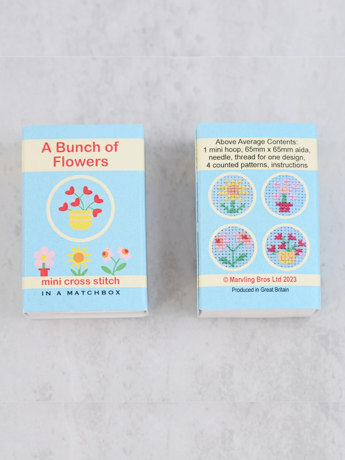 Matchbox Tiny Embroidery Kit - Bunch of Flowers