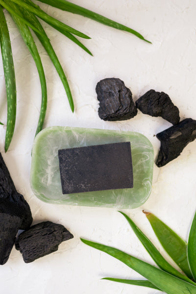 Charcoal & Aloe Mini Soap Scrub Bar