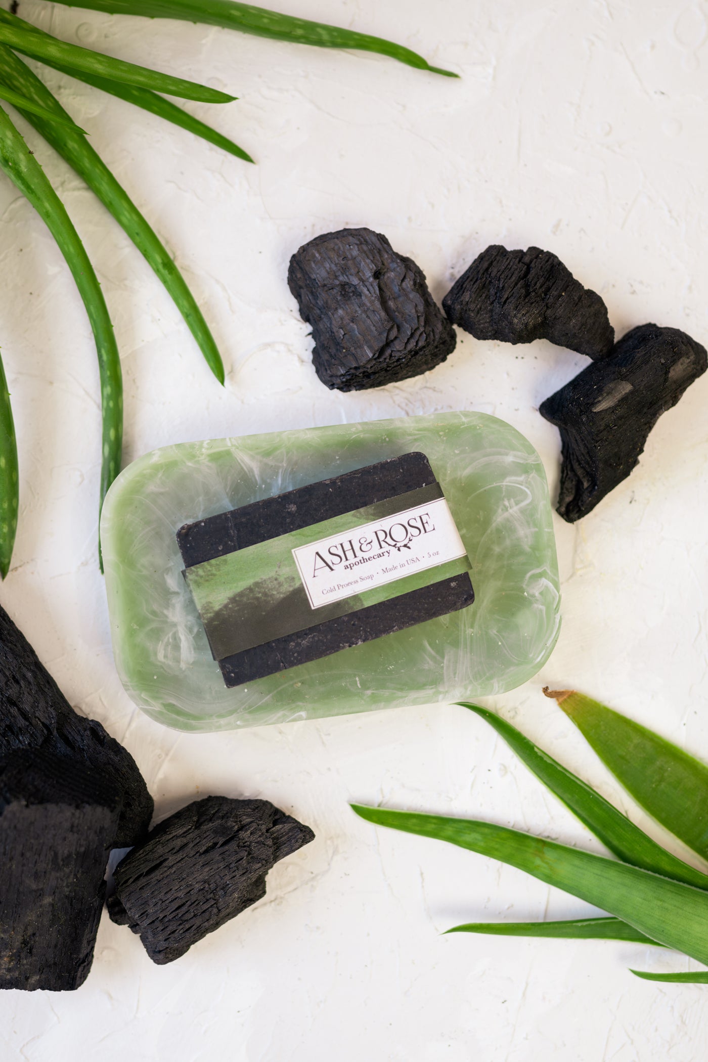 Charcoal & Aloe Mini Soap Scrub Bar