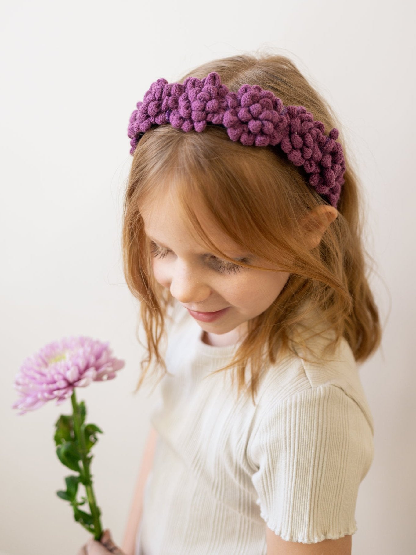 Crochet Puff Child Headband