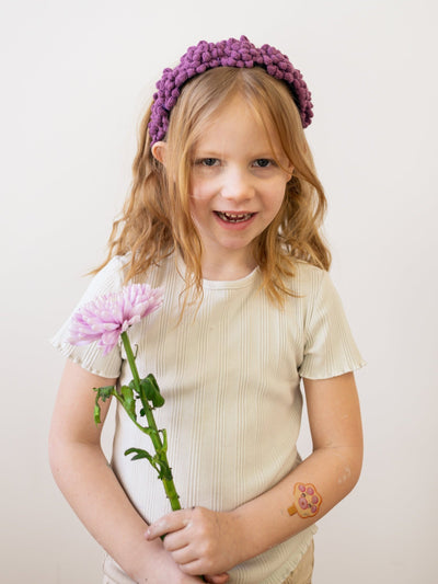 Crochet Puff Child Headband