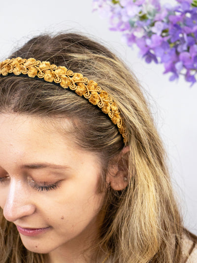 Golden Swirls Headband