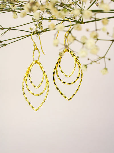 Finn Leaf Drop Earrings