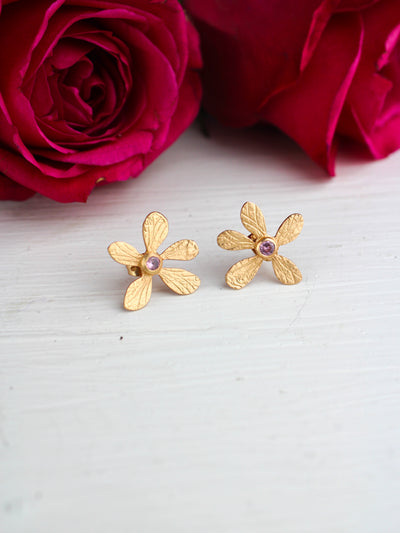 Five Petal Wild Flower Earrings