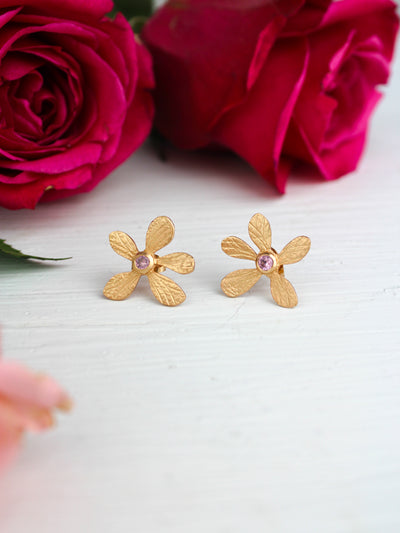 Five Petal Wild Flower Earrings