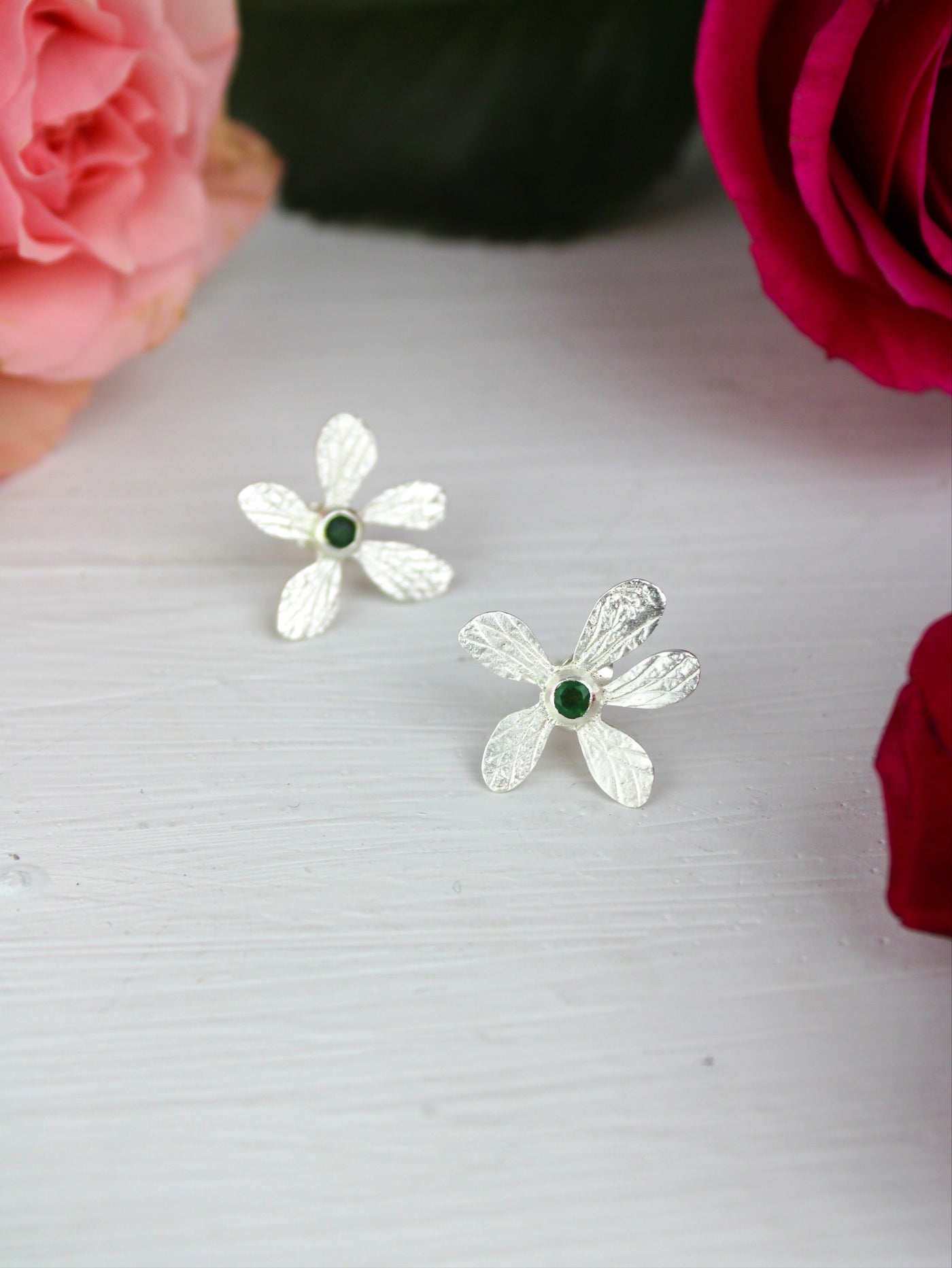 Five Petal Wild Flower Earrings