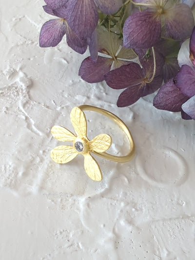 Five Petal Wildflower Ring