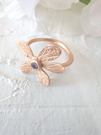 Five Petal Wildflower Ring