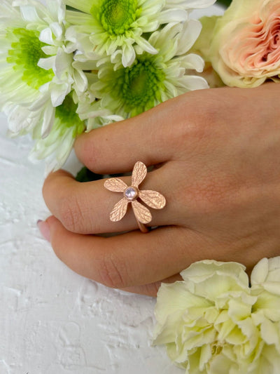 Five Petal Wildflower Ring