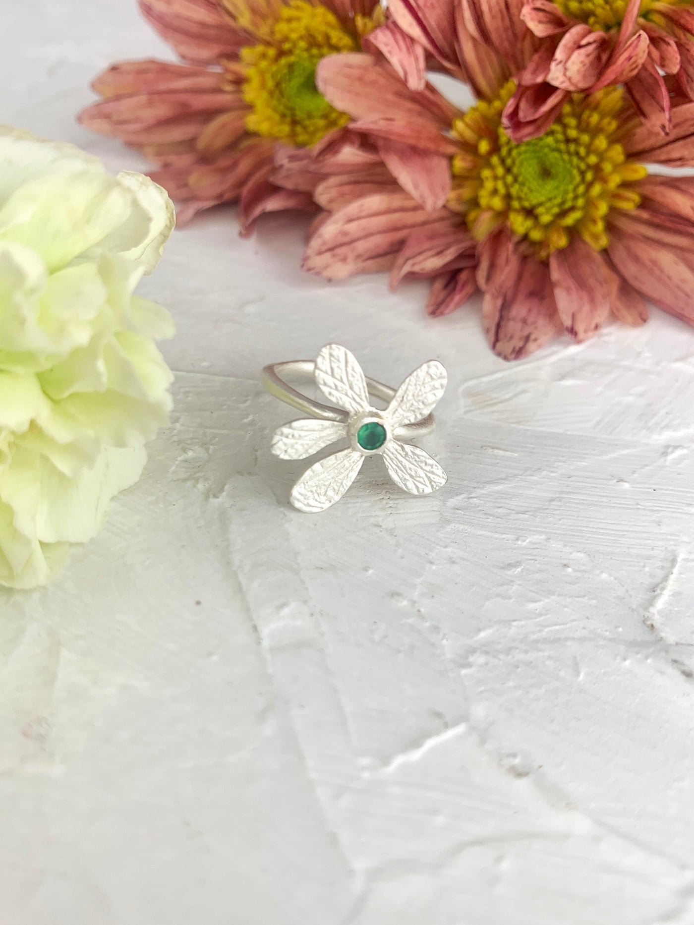 Five Petal Wildflower Ring