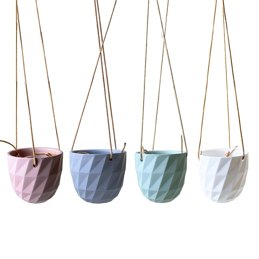 Virago Modern Hanging Planter- Grid