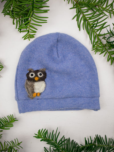 Owl Cashmere Hat - Child