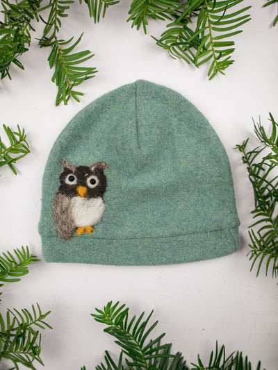 Owl Cashmere Hat - Child