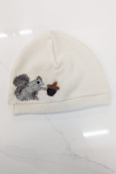 Squirrel Cashmere Hat - Baby