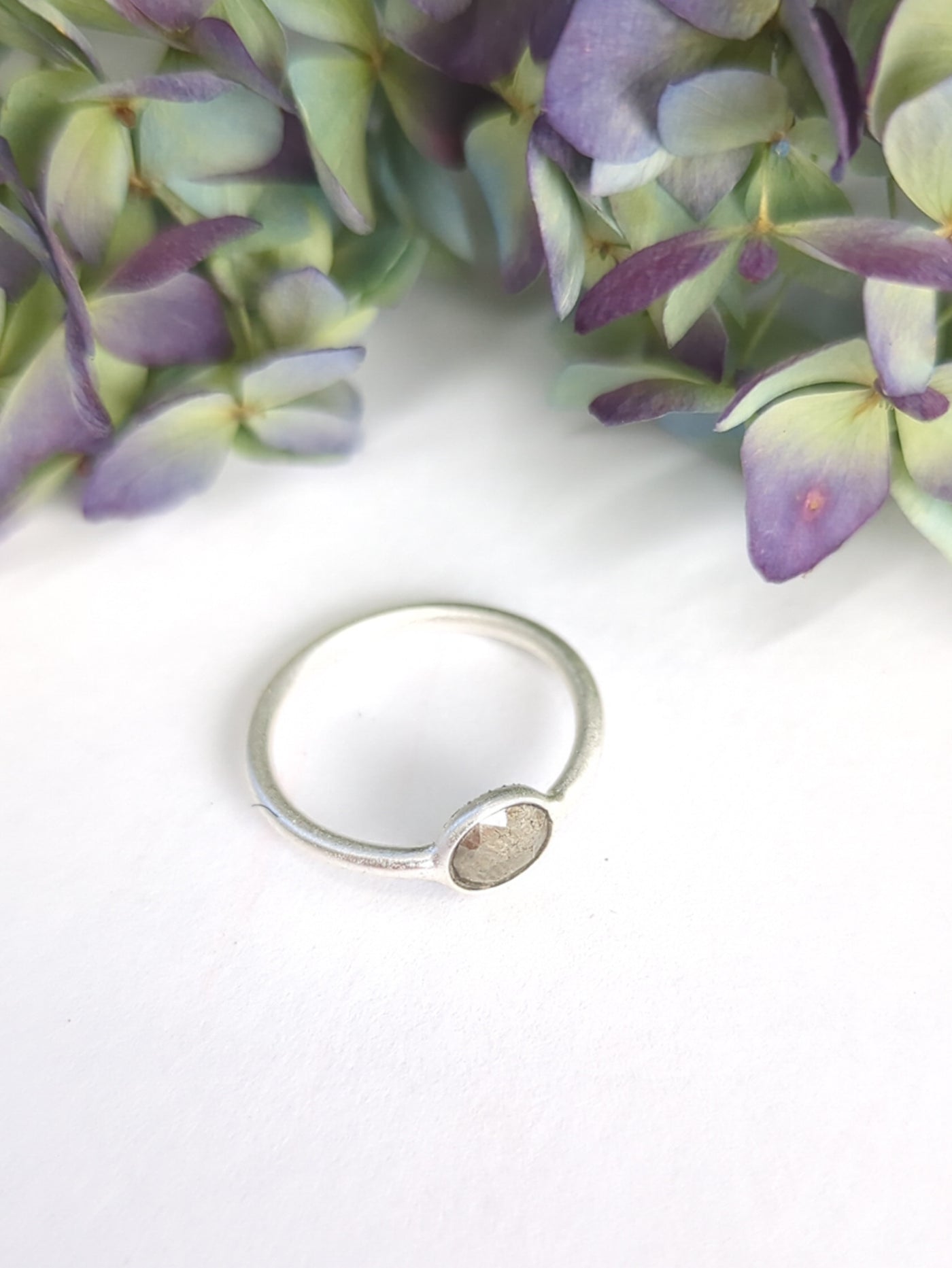 Mini Pebble Ring - Silver