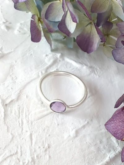 Mini Pebble Ring - Silver