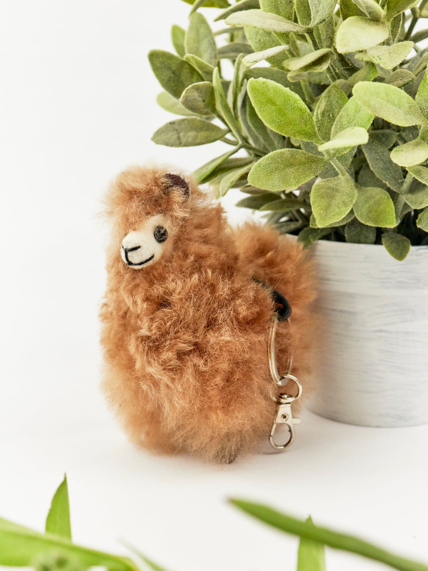 Alpaca Fur Keychain Buddy