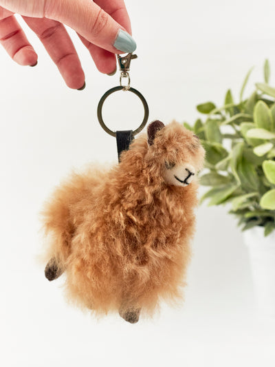 Alpaca Fur Keychain Buddy