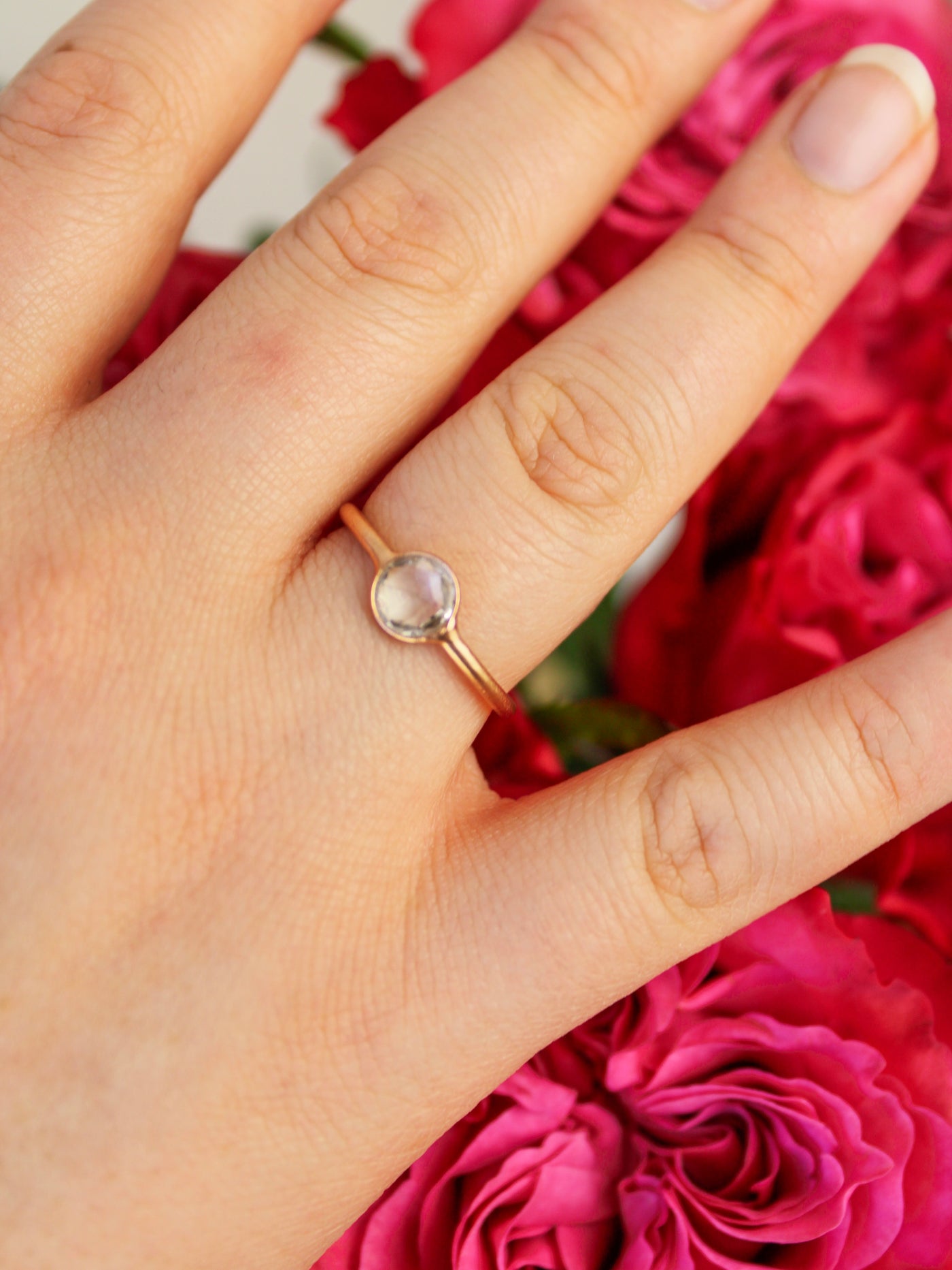 Mini Pebble Ring - Rose Gold