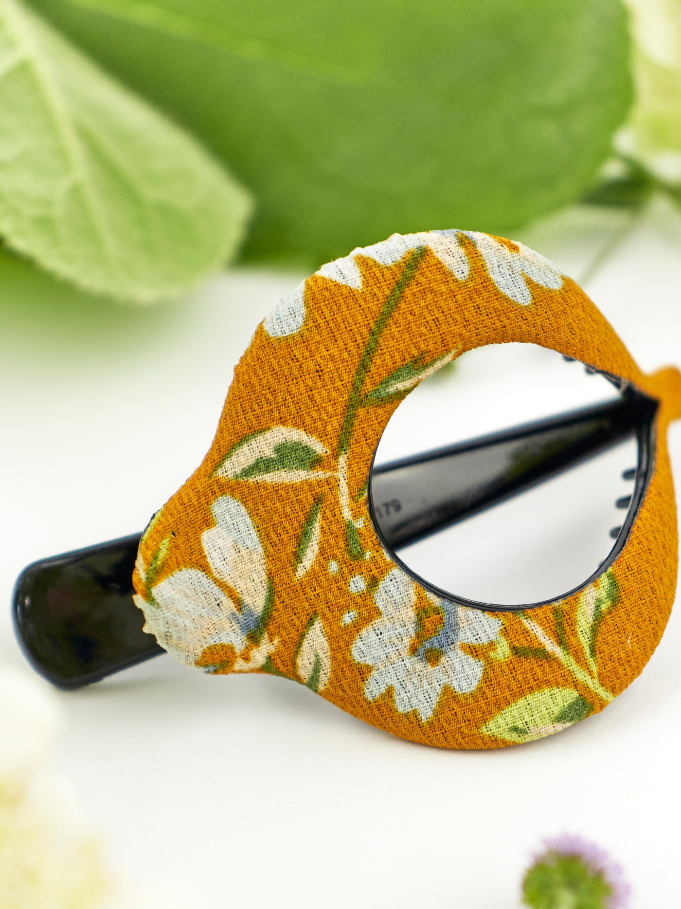 Mustard Wildflower Arc Hair Clip