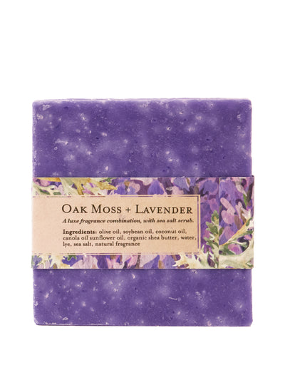 Lavender Oak Moss Soap Scrub Bar