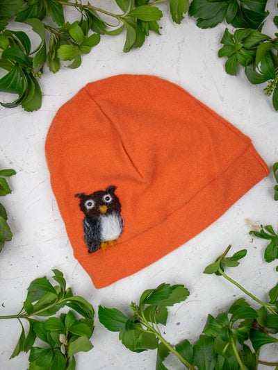 Owl Cashmere Hat - Child