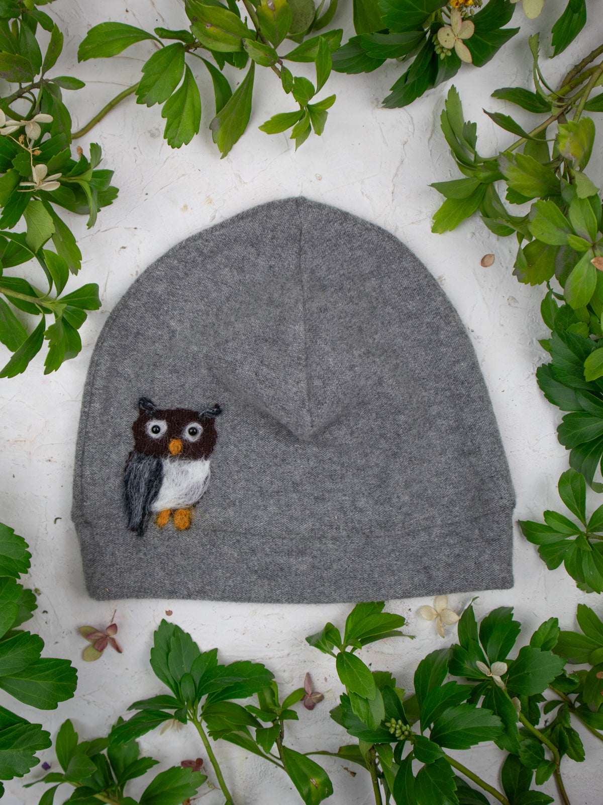 Owl Cashmere Hat - Child