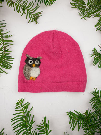 Owl Cashmere Hat - Child