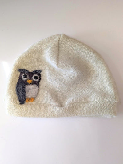 Owl Cashmere Hat - Child